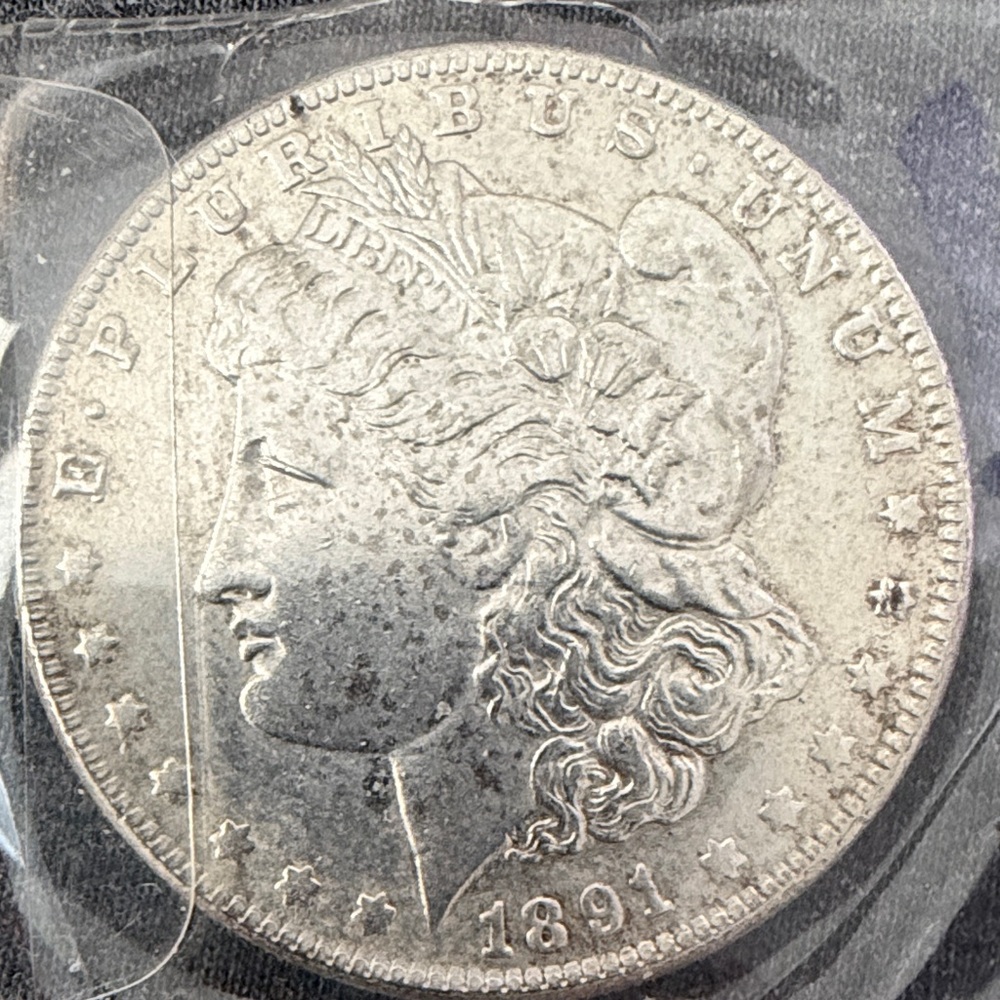 1891 Morgan Silver Dollar - US Coin